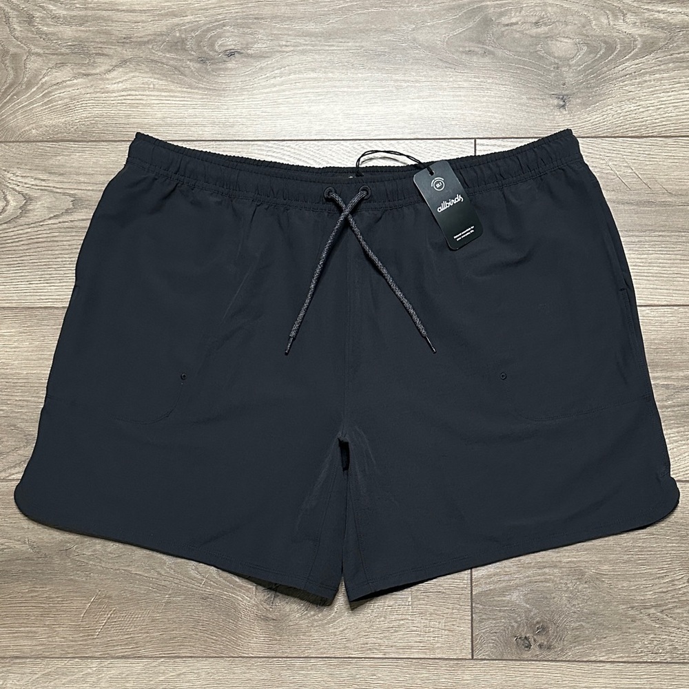 Allbirds 7” Natural Run Shorts Merino Wool Blend‎ Black Size XXL